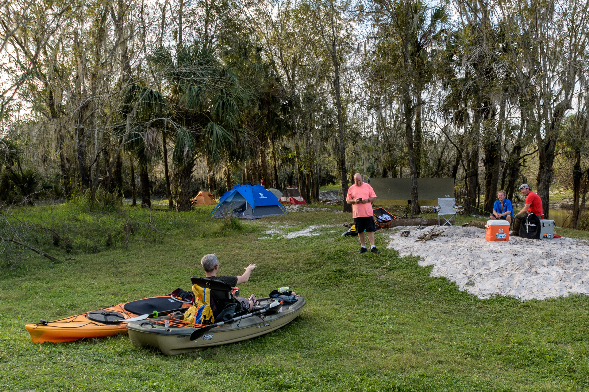 Camping by Kayak, Bike, Paddle Board or Backpack